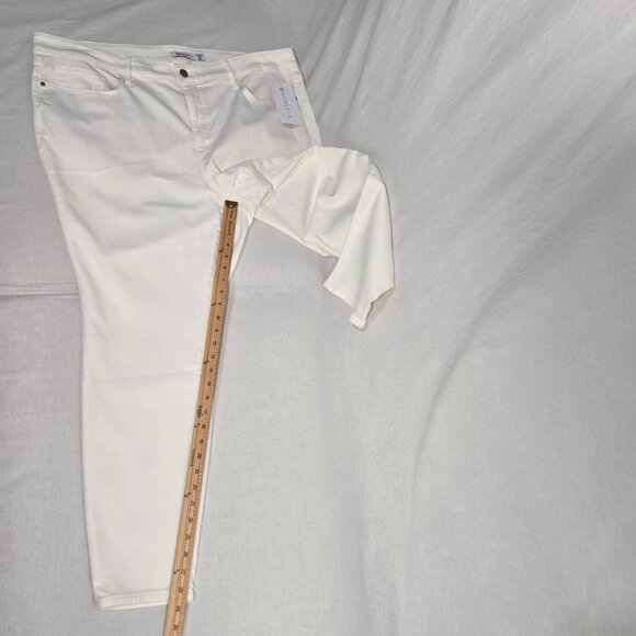 ATHLETA Officecore Mob Wife BOHO Minimalist Skulptek Ultra Skinny Jean Size 24X. - Picture 15 of 16